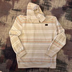 🔮 O'Neill Multicolor Striped Hoodie Sweater PTP 20.5